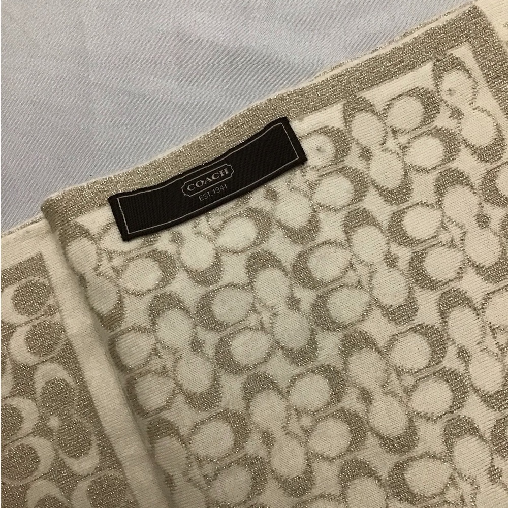 Coach Gold Scarf
